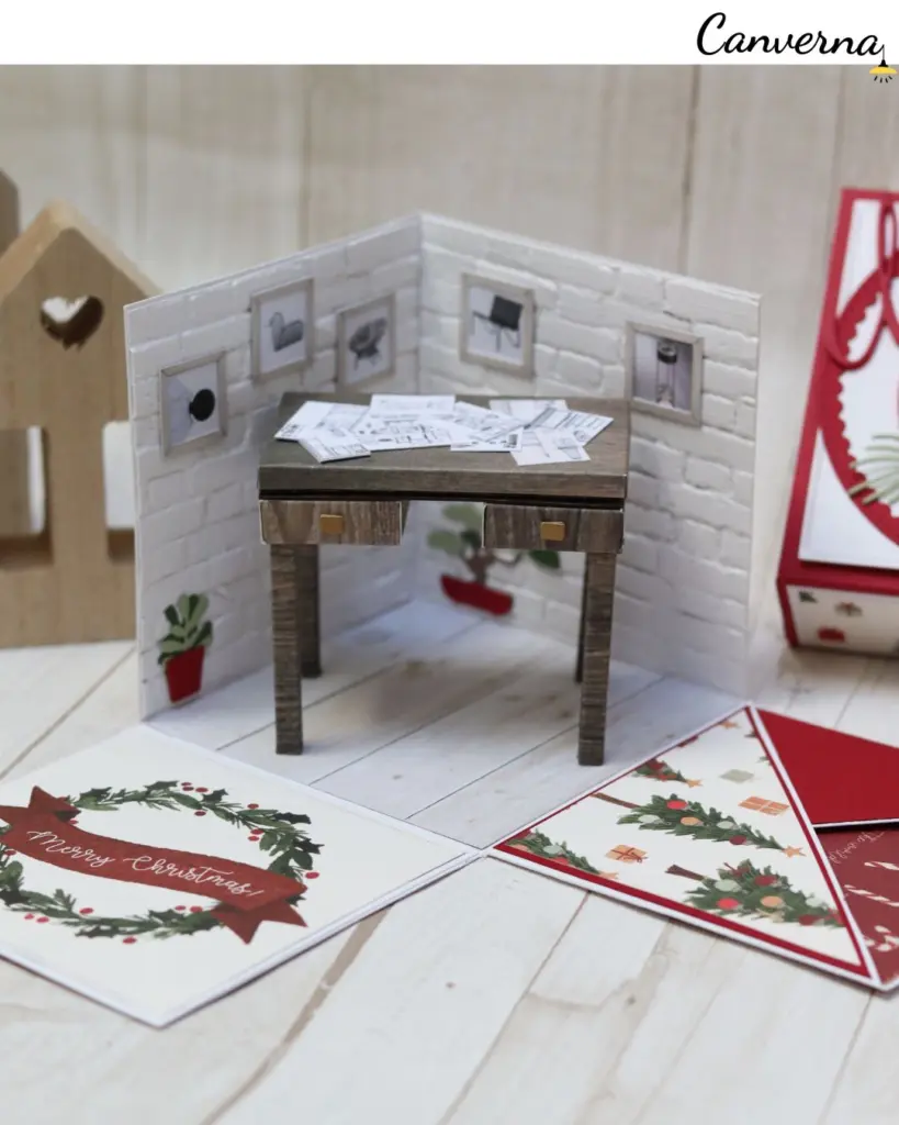 Explosion box handmade natale scenetta cardmaking