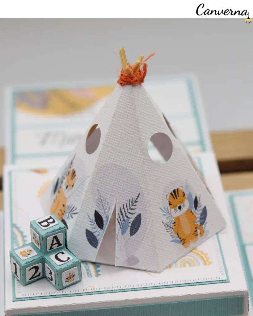 Explosion box handmade bambini colorata cardmaking