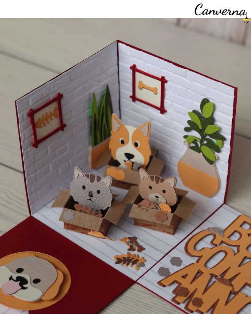 Explosion box handmade compleanno con elementi 3D cardmaking