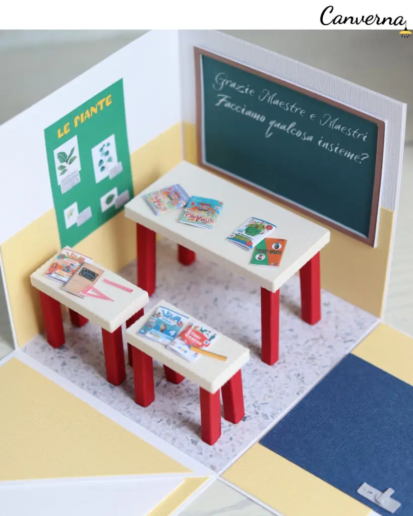 Explosion box handmade maestra ringraziamento cardmaking fatta a mano